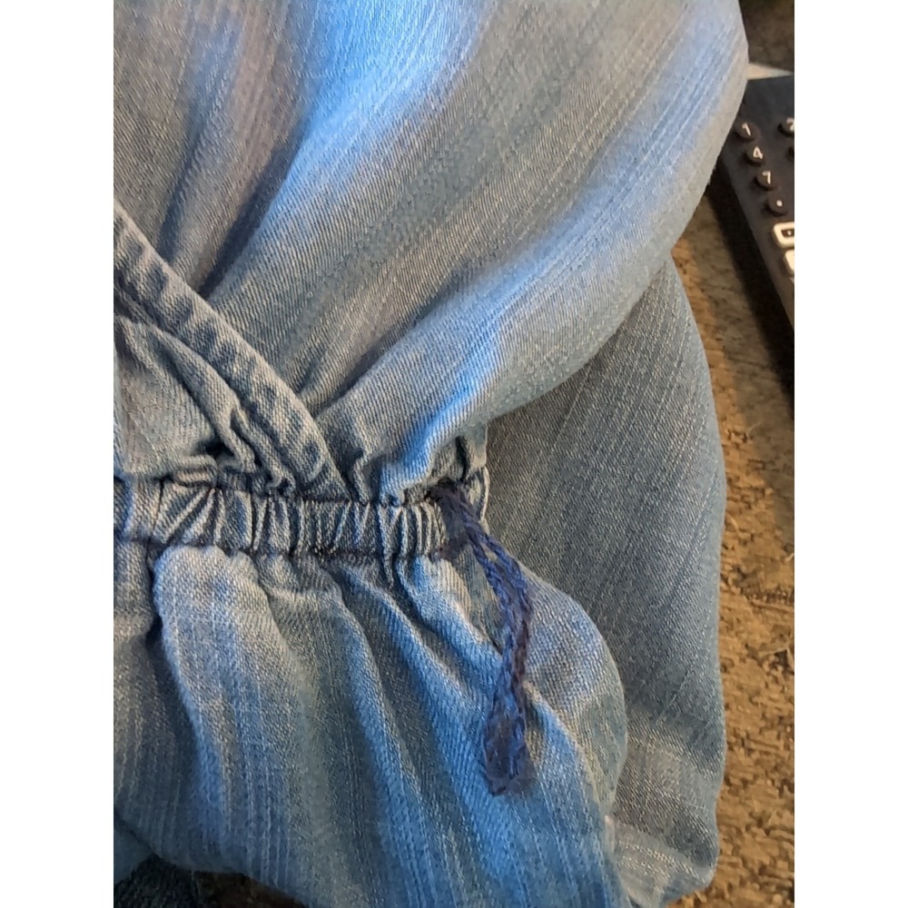A New Day Women's Pantsuit Size‎ XS Side Pockets Missing Belt 100% Lyocell Denim - Picture 4 of 5
